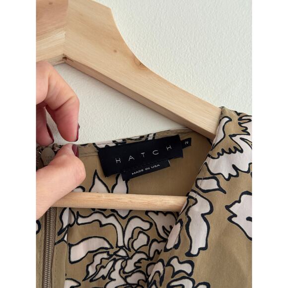 HATCH The Thea Maternity Green Floral Dress Size 2 - Picture 3 of 8